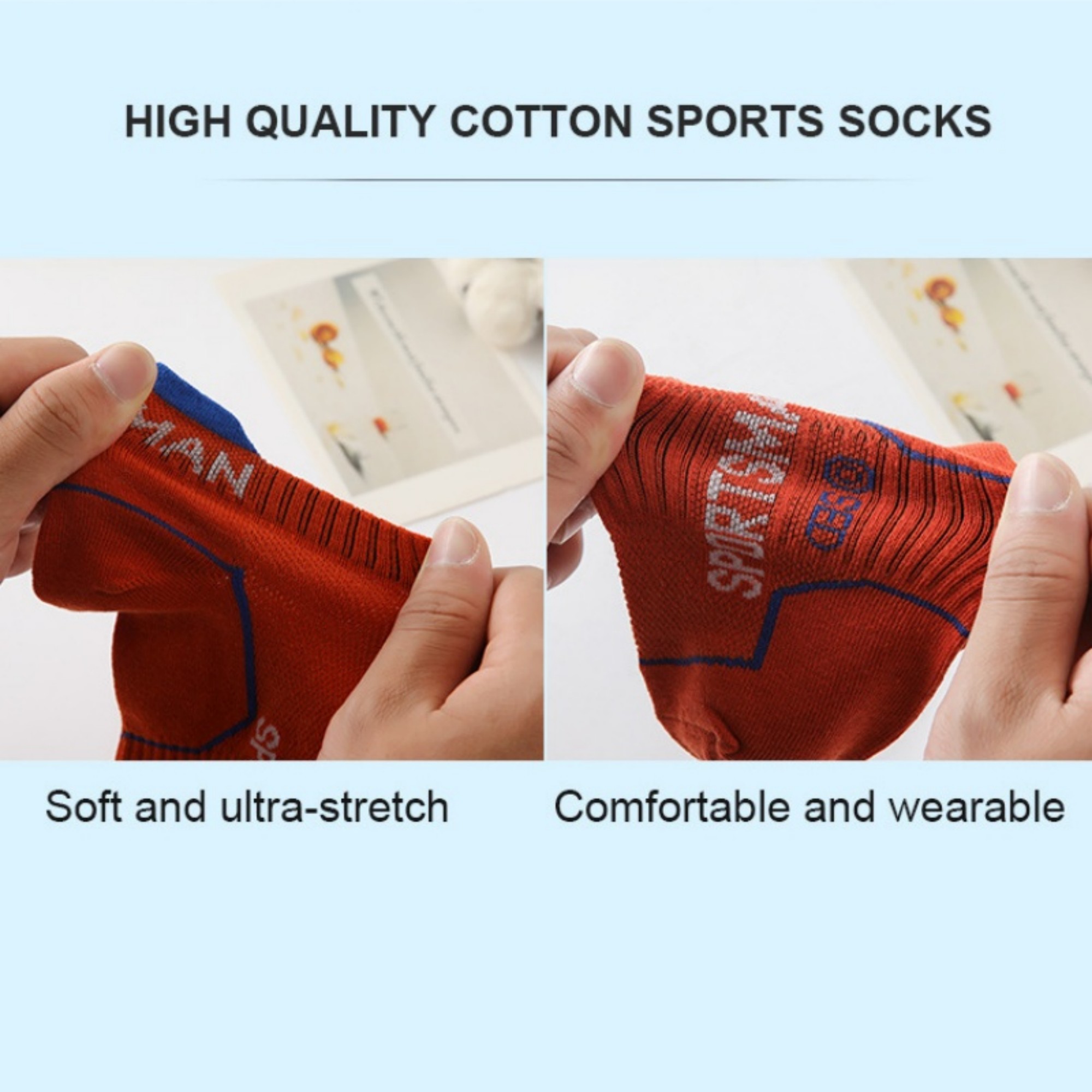 Men's Cotton Sports Socks 9