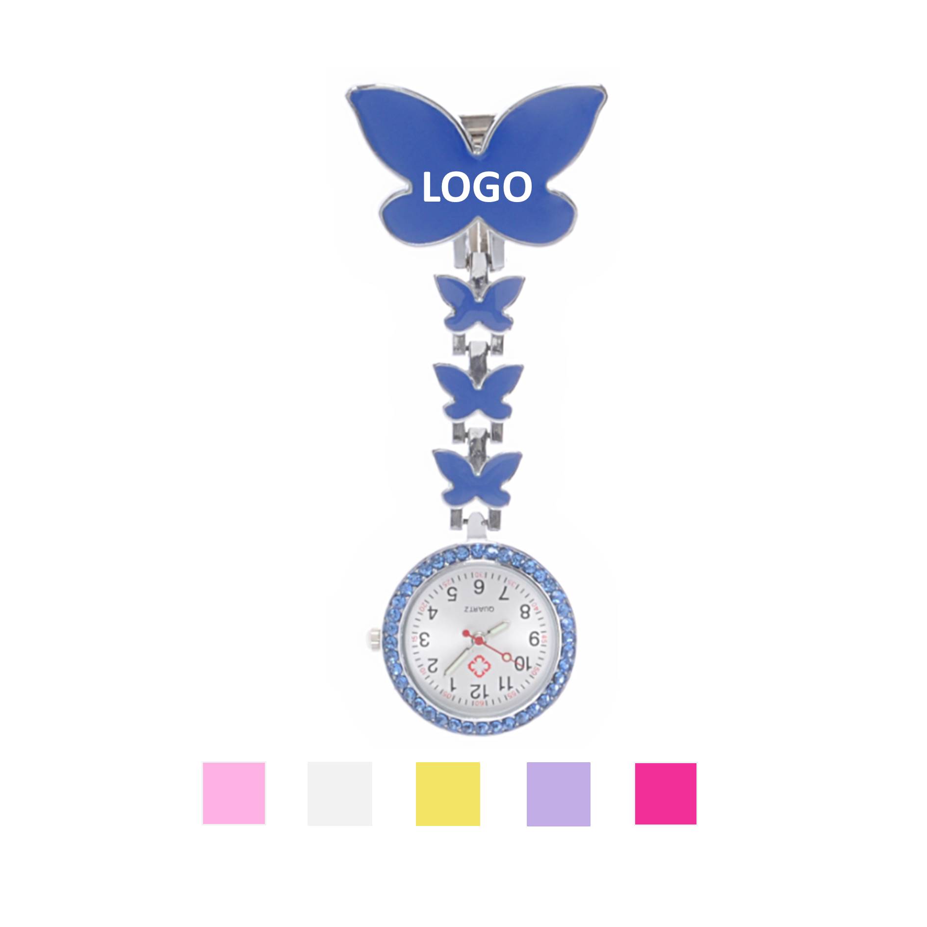 Pocket Watch Butterfly Shape Nurse Watch 1