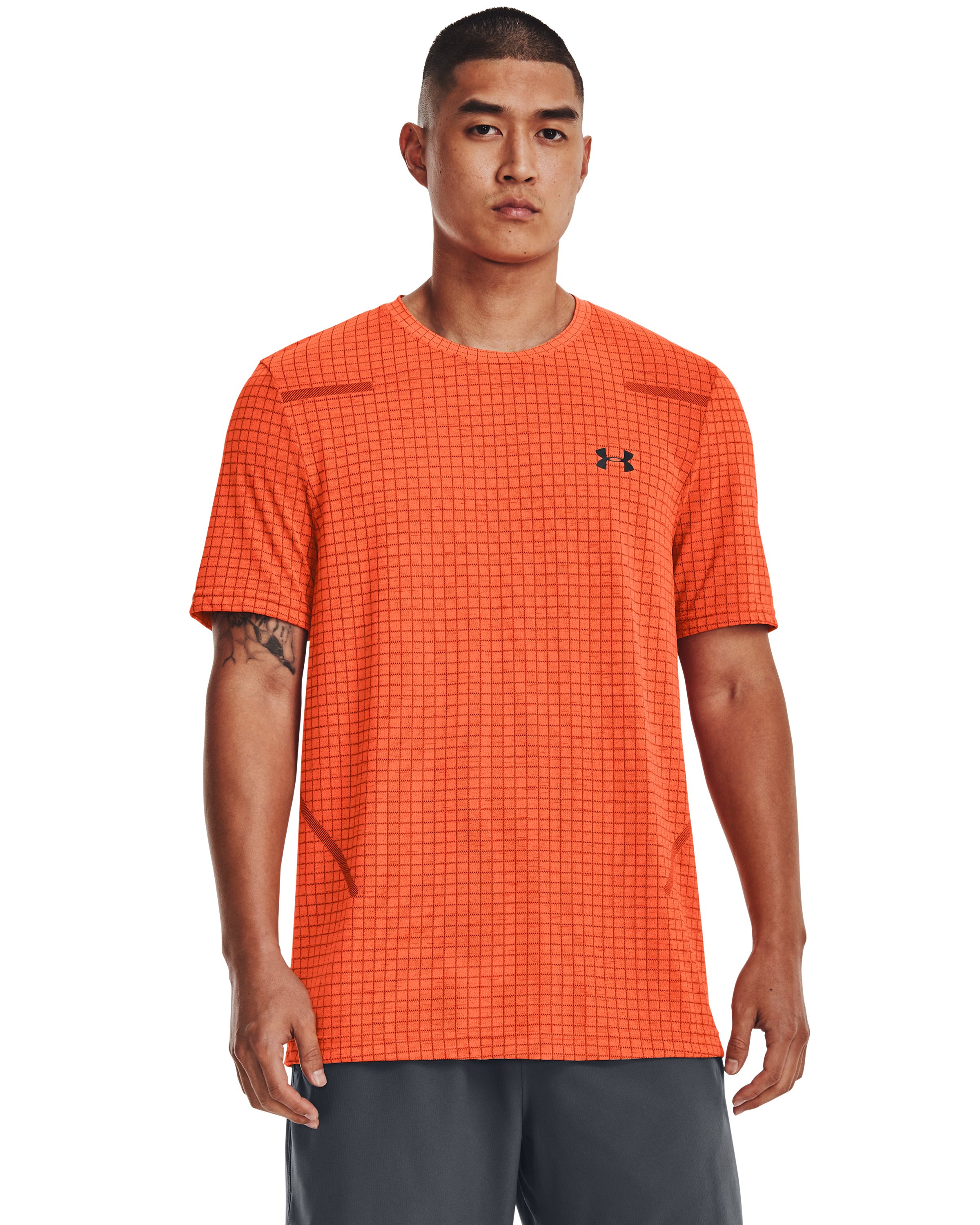 UA Seamless Grid Men's Short Sleeve 21