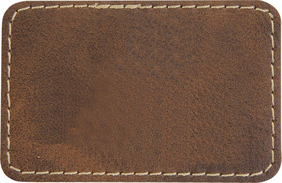 3" x 2" Rectangle Leatherette Patch with Adhesive 2