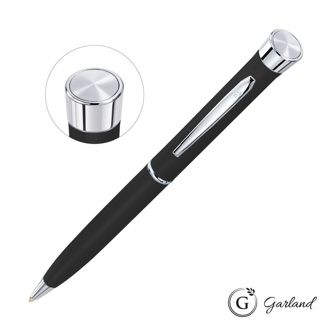 Garland® Color Matte Custom Emblem Twist Pen - Chrome 10