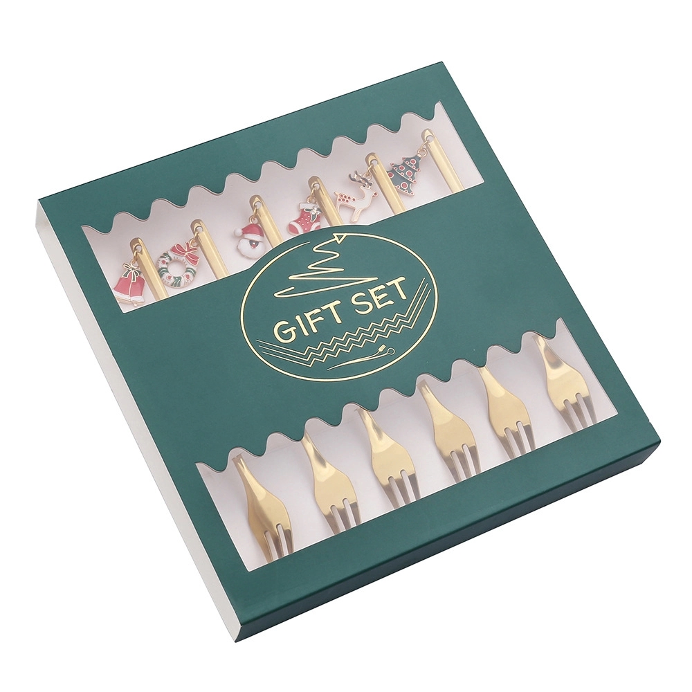 Christmas Stainless Steel Fork Set 8