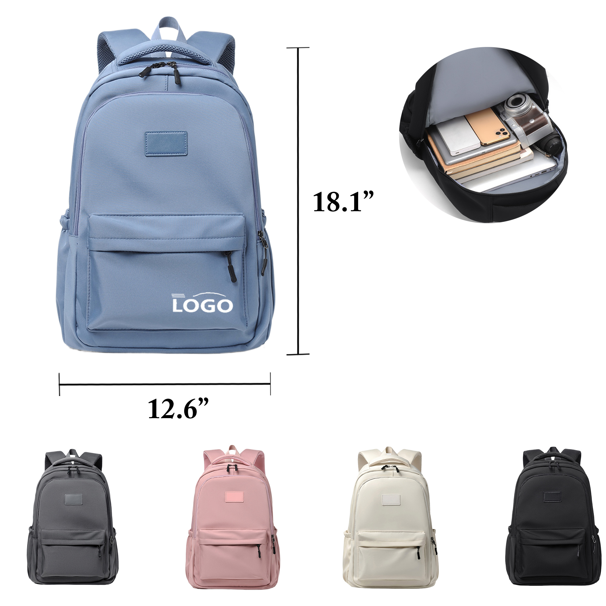 Trendy Unisex Backpack For Study Travel Office 6