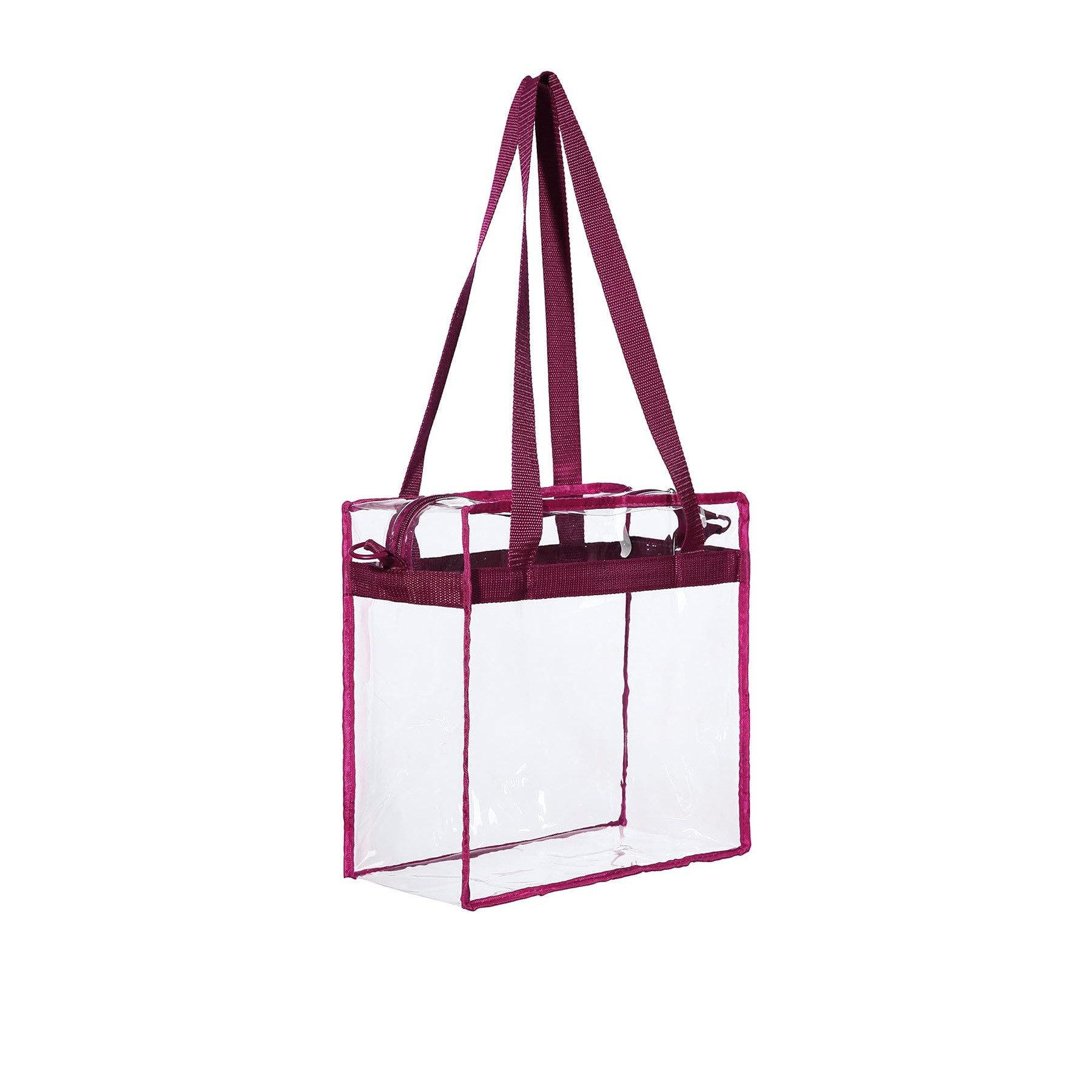 Clear Shoulder Bag with Zipper Closure 8
