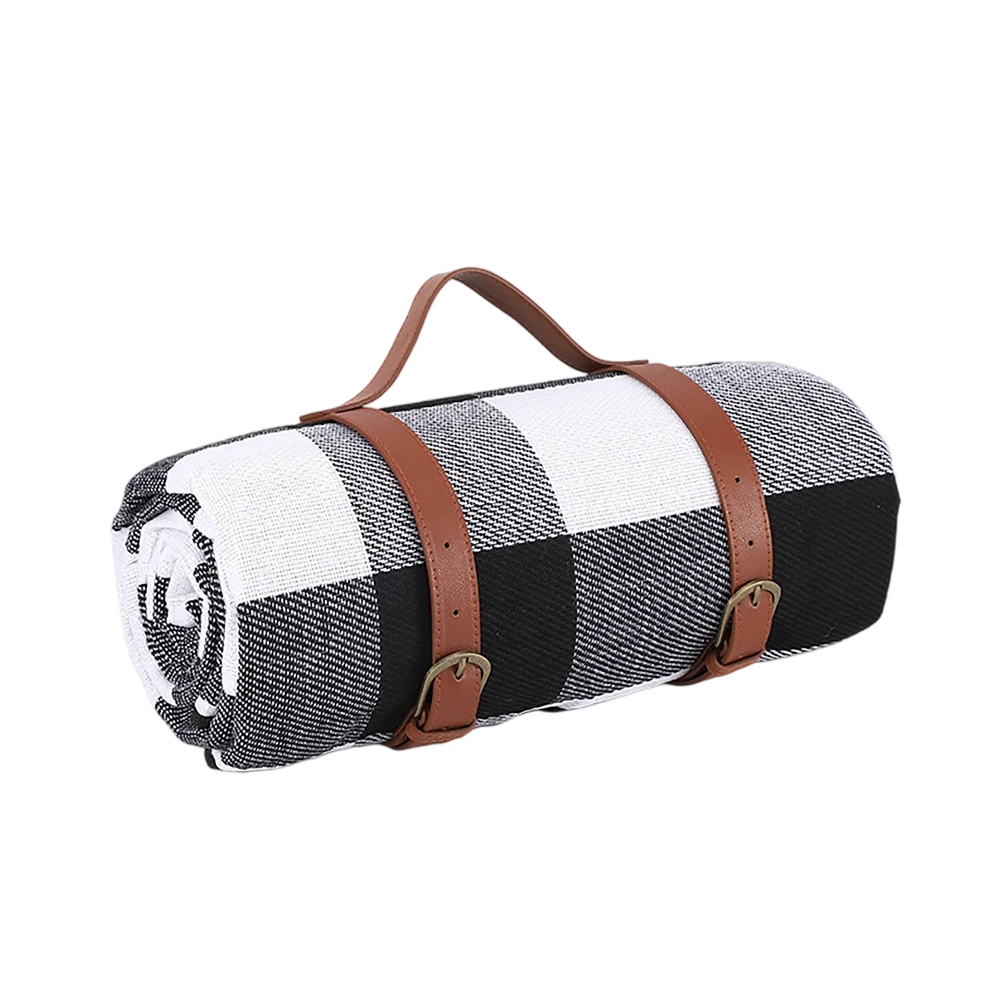 MOQ 50 Leather Handle Picnic Blanket 19