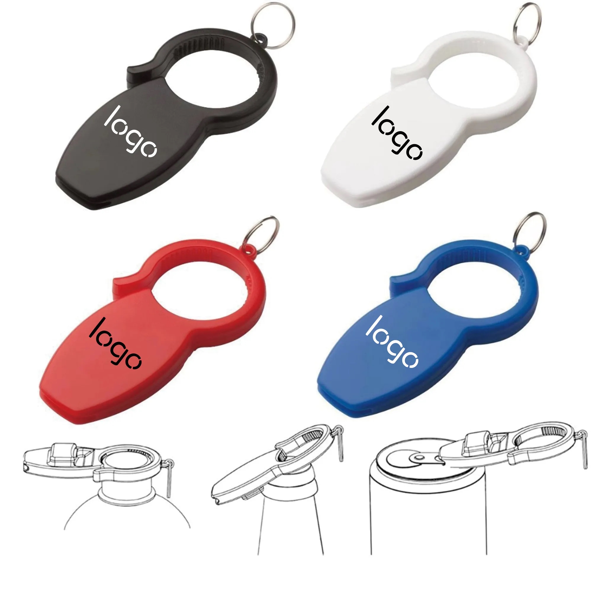 3-In-1 ABS Plastic Bottle Opener 1