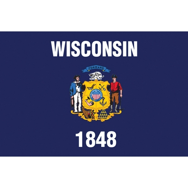 Wisconsin Official Stick Flag 1