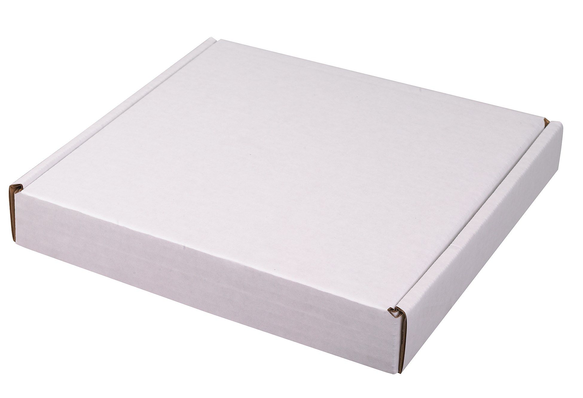 10" x 10" x 1 1/2" - B-Flute Outside Tuck Box 1