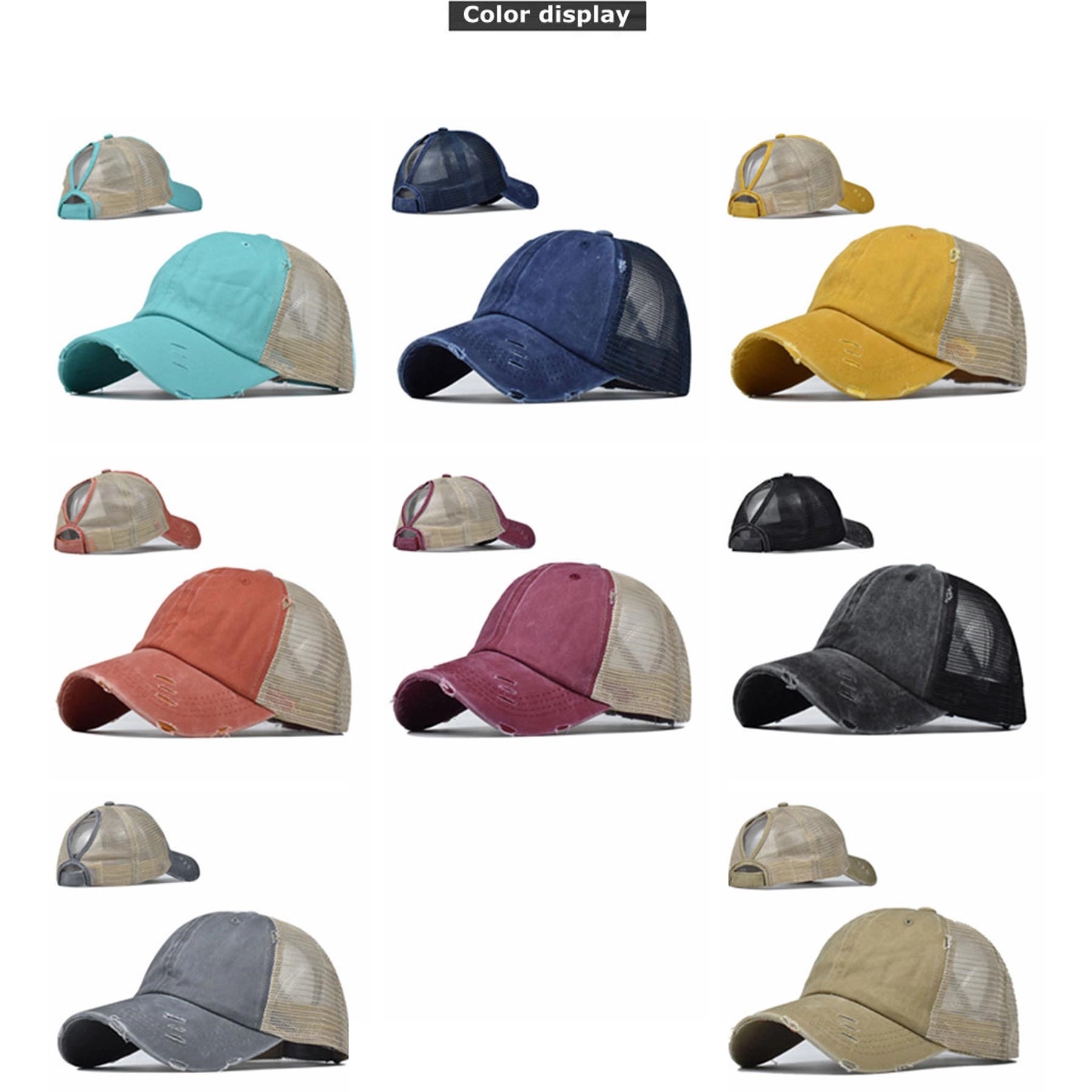 Washed Mesh Baseball Cap 4