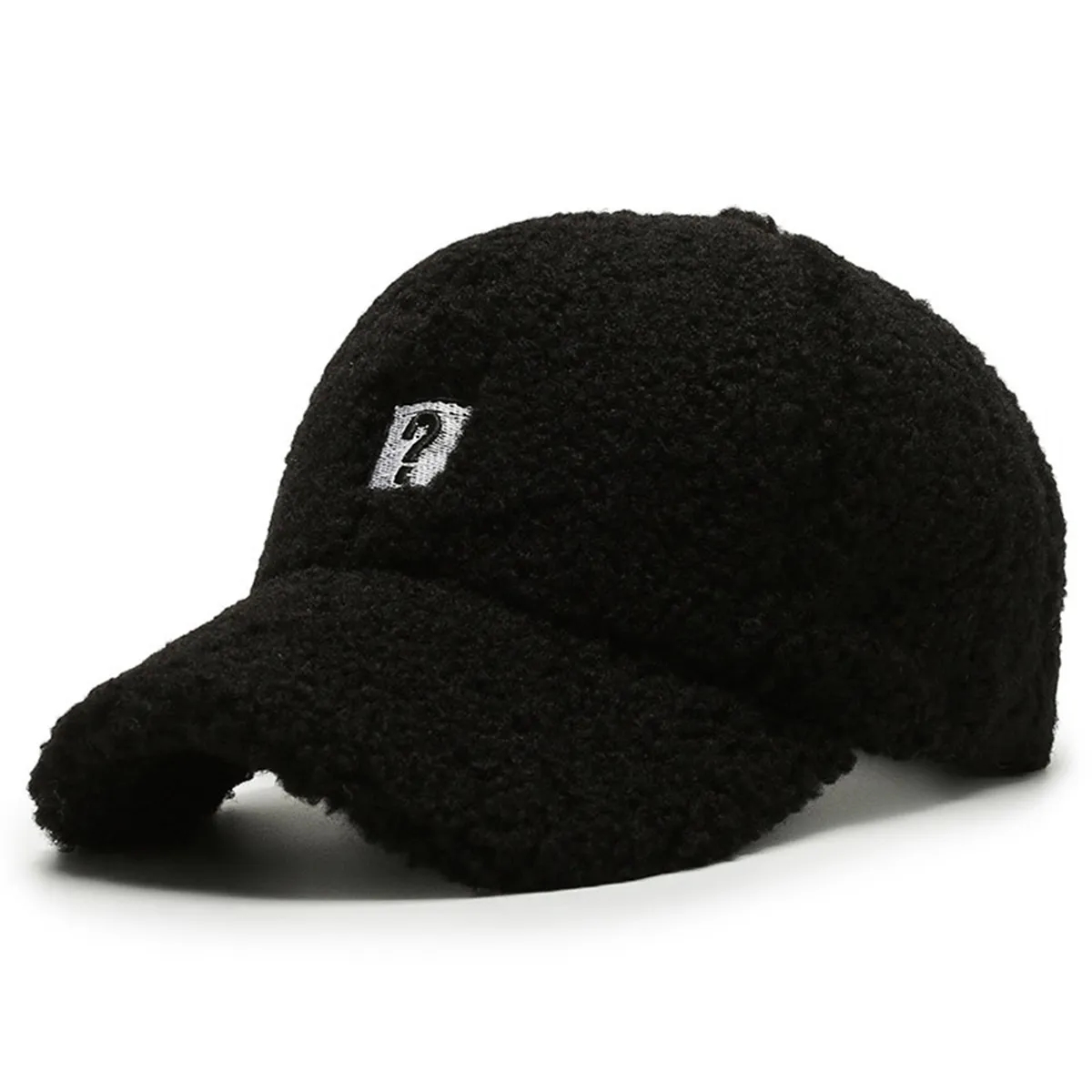 Adjustable Autumn Winter Lamb Hair Cap Warm Baseball Hat 6