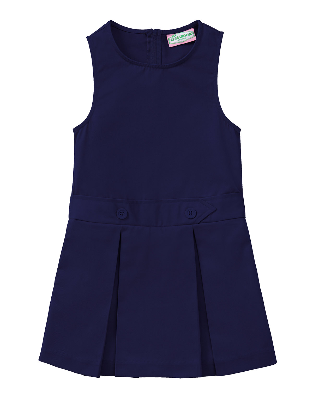 Classroom Uniforms - Girls' Kick Pleat Jumper 3