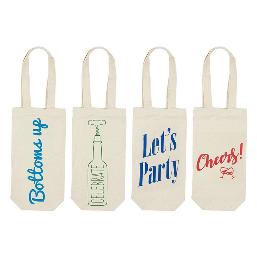 10 oz Canvas Single Wine Tote Bag 2