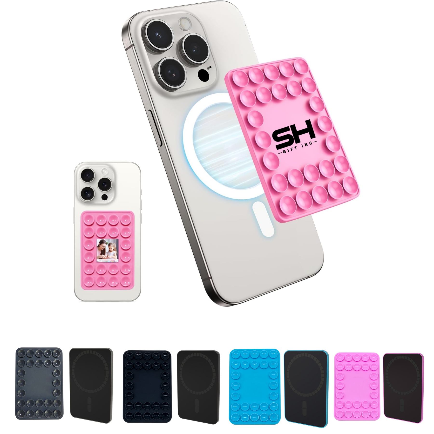 Magnetic Silicone Suction Cup Phone Mount 1