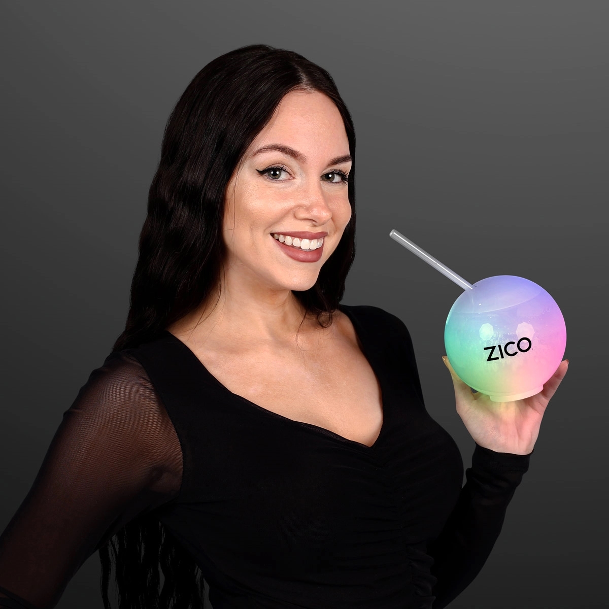 Glow Ball Light Up Tumbler with Straw, Deluxe Base 5