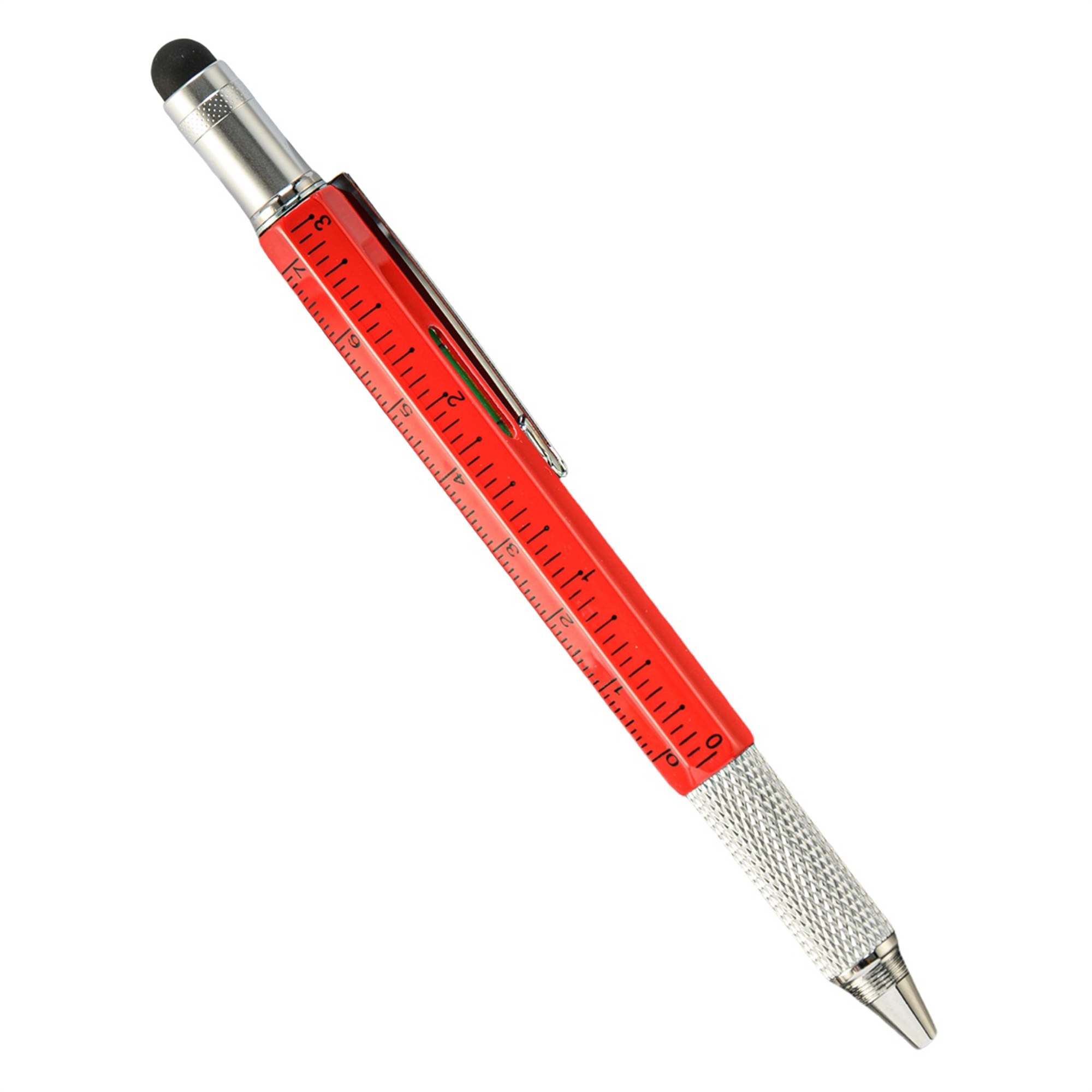 Metal 6 in 1 Multitool Stylus Ruler Ballpoint Pen 10
