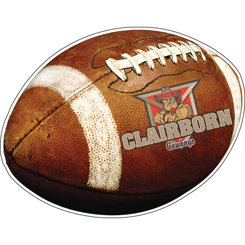 Custom 3.5" x 4.5" Football Car Magnet 2