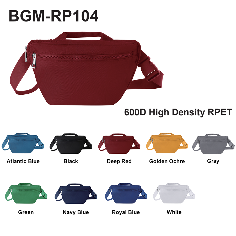 600D RPET Daily Stash Belt Bag 2.5L 2