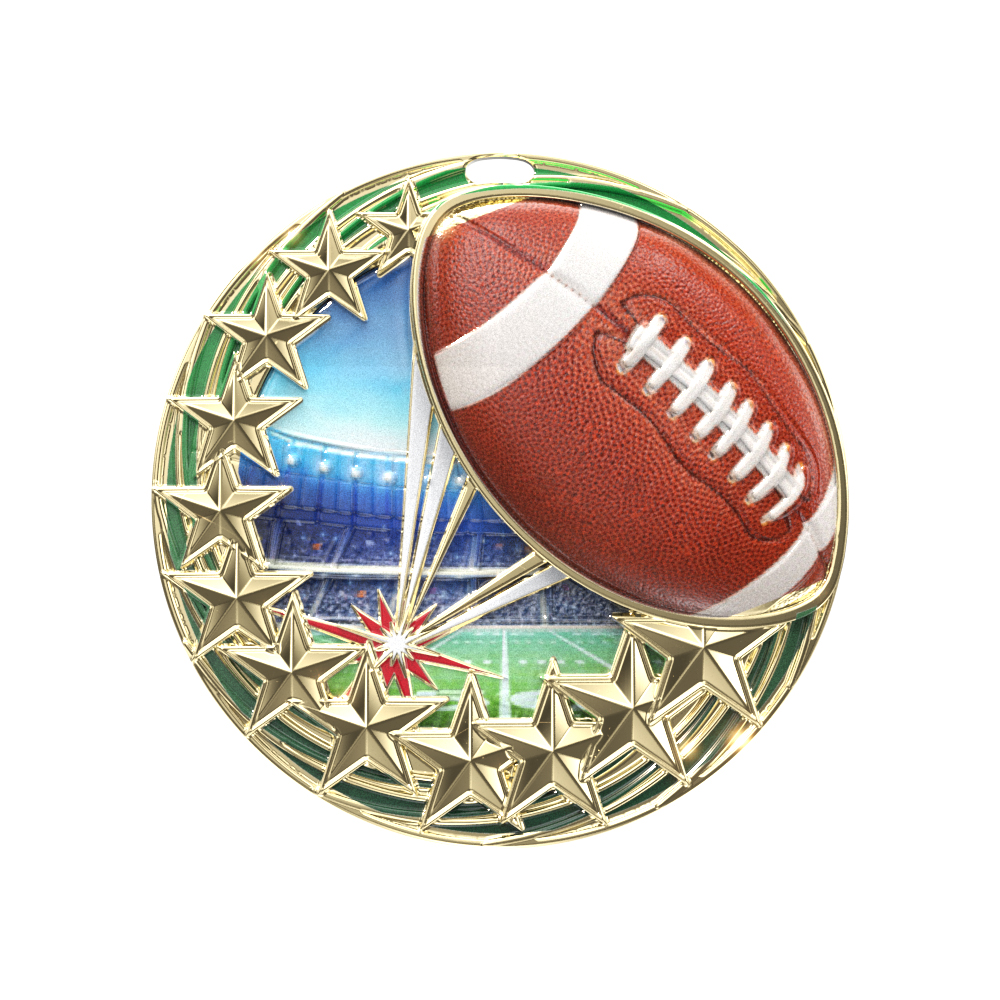 Star Blast Medal - Football