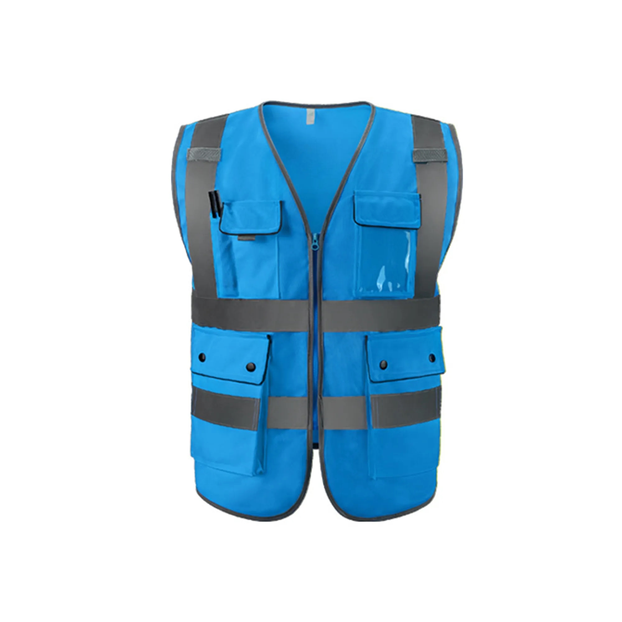 Reflective Vest Traffic Safety Clothing Multiple Pockets 3