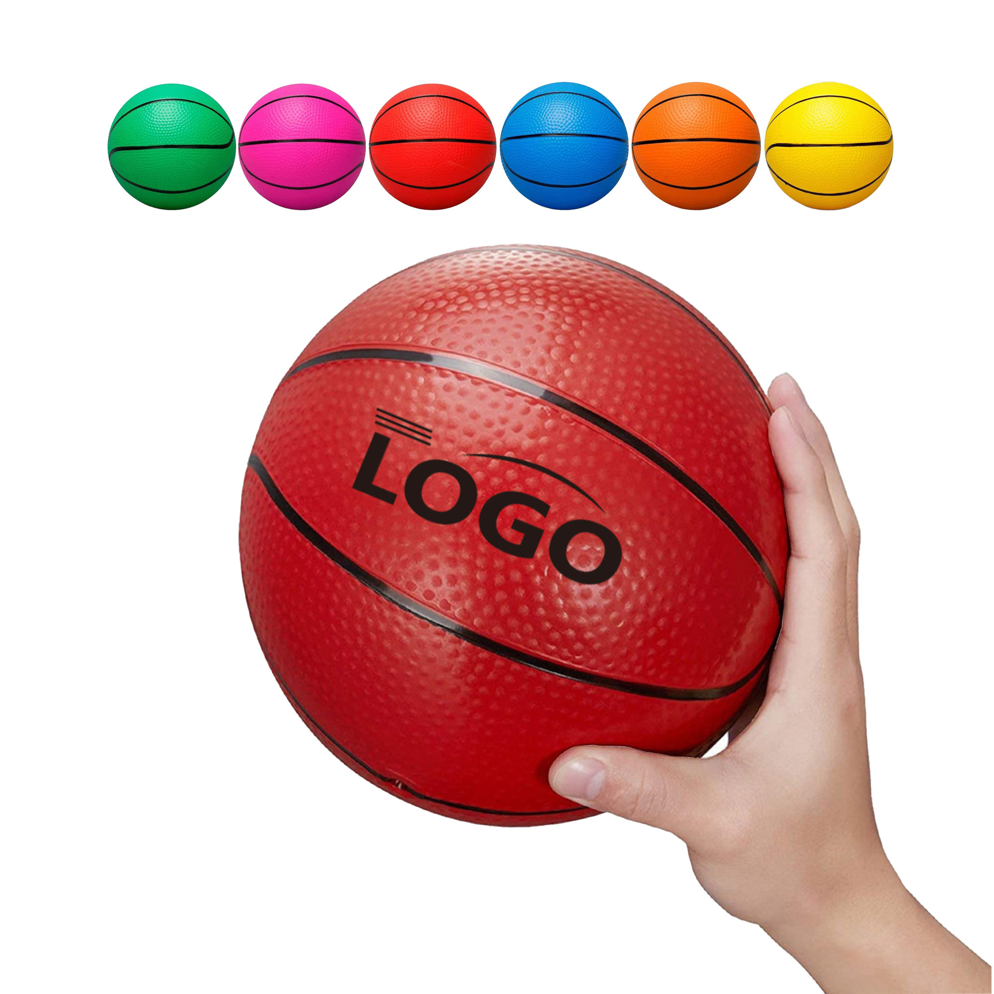 Cheerful 7" Kids PVC Game Basketball 1