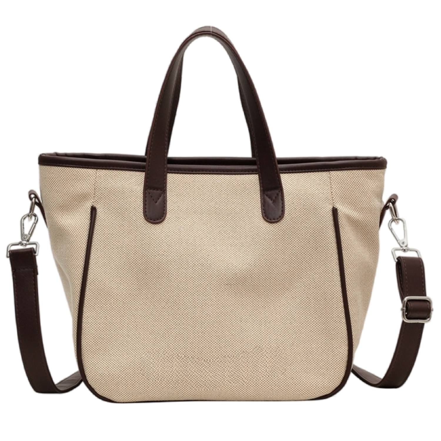 Canvas Crossbody Bag Fashion Color Clash Tote for Women 4