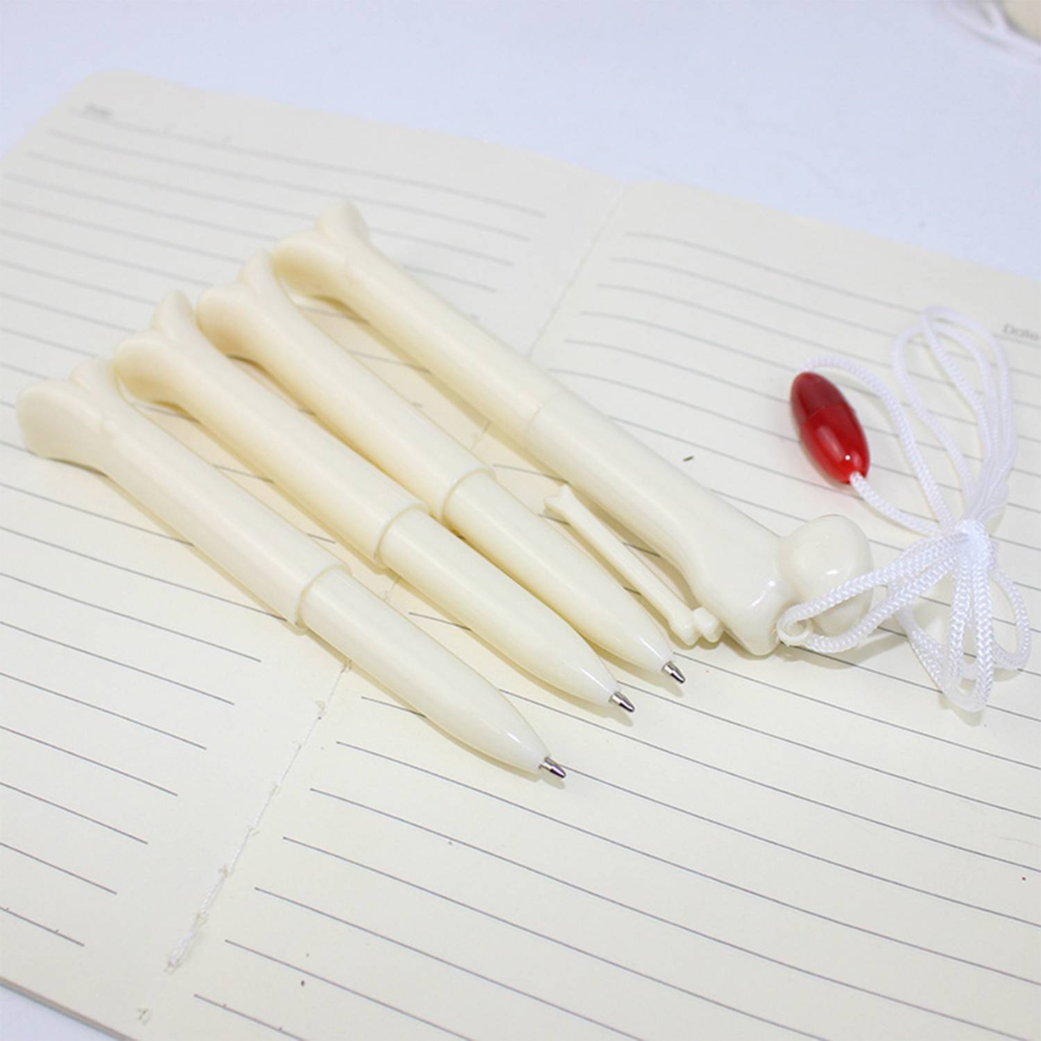 Bone Ballpoint Pen Creative Quirky with Lanyard for Students 3