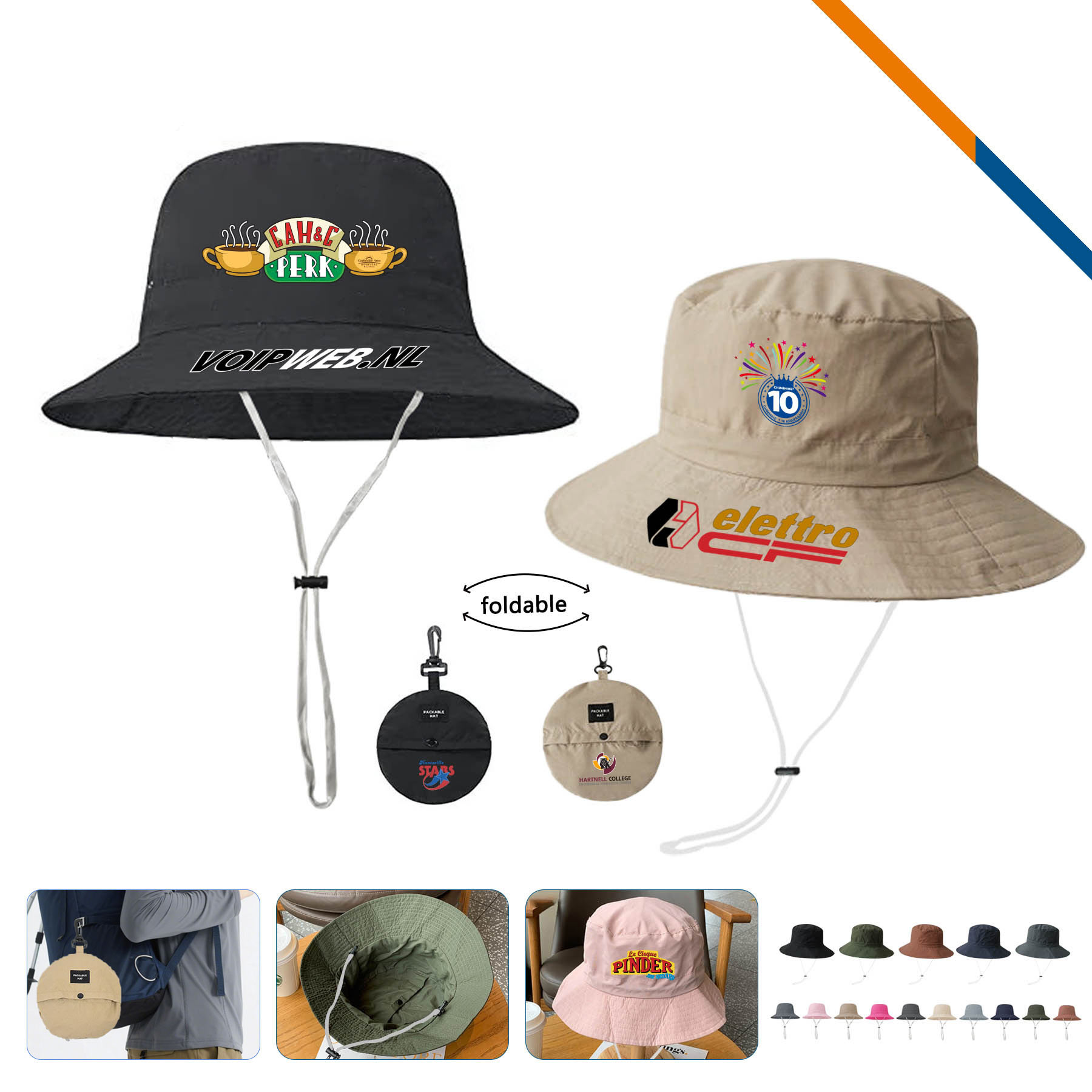 PeakBrim Foldable Hiking Bucket Hat With String 8