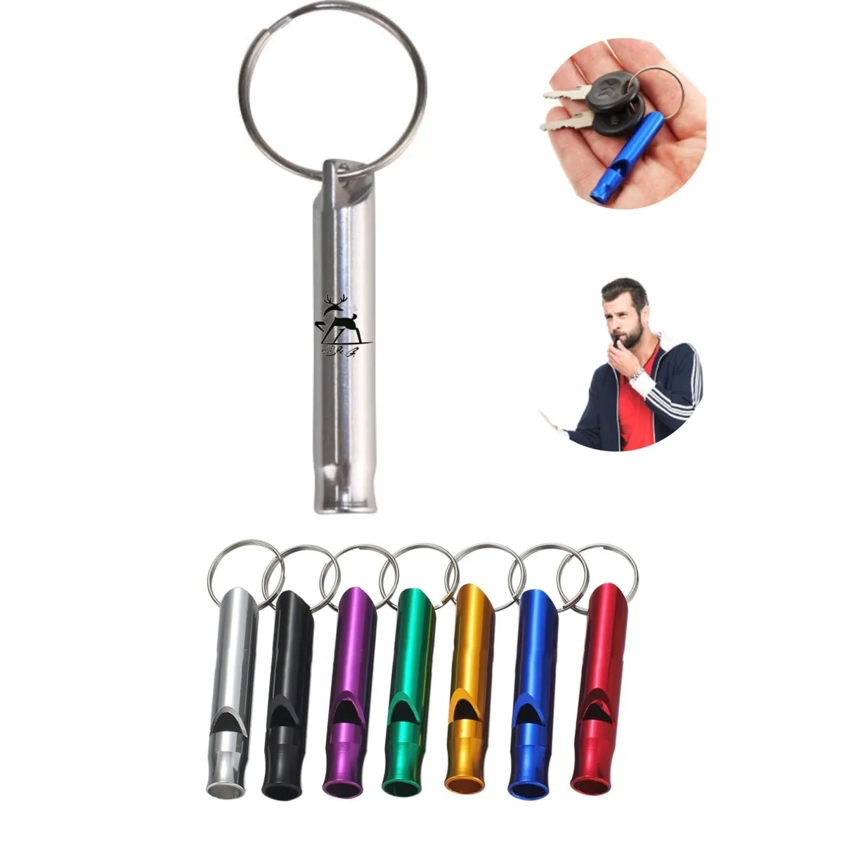 Emergency Survival Whistle Key Chain 2