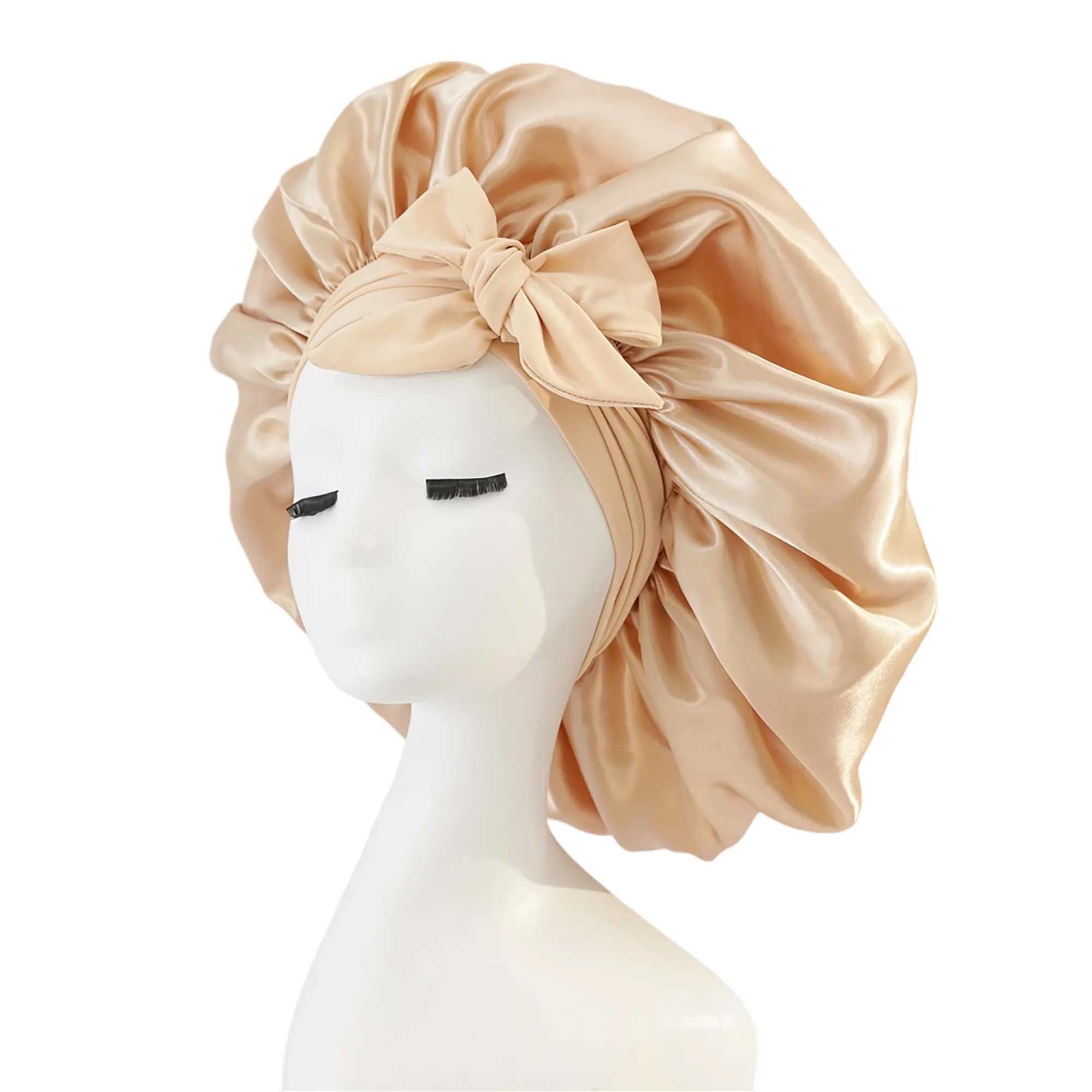 MOQ 50 Satin Hair Protection Sleep Cap 28