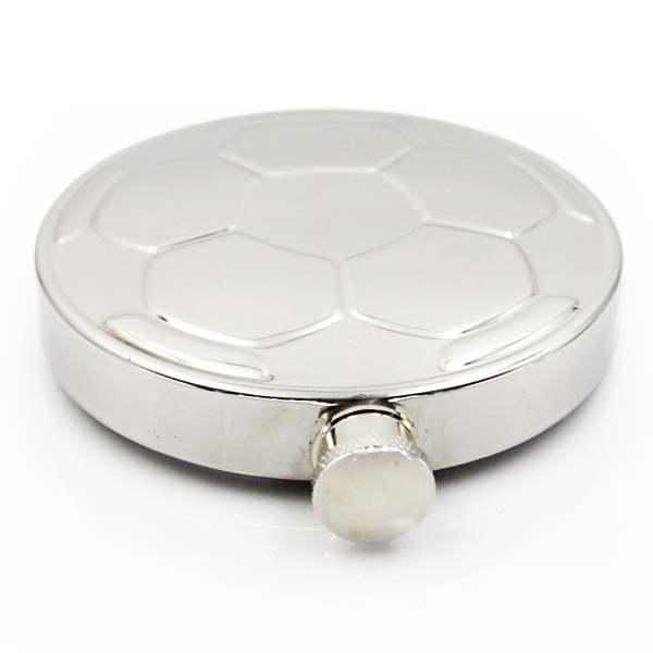 Football Shape Flat Hip Flask 6oz 6