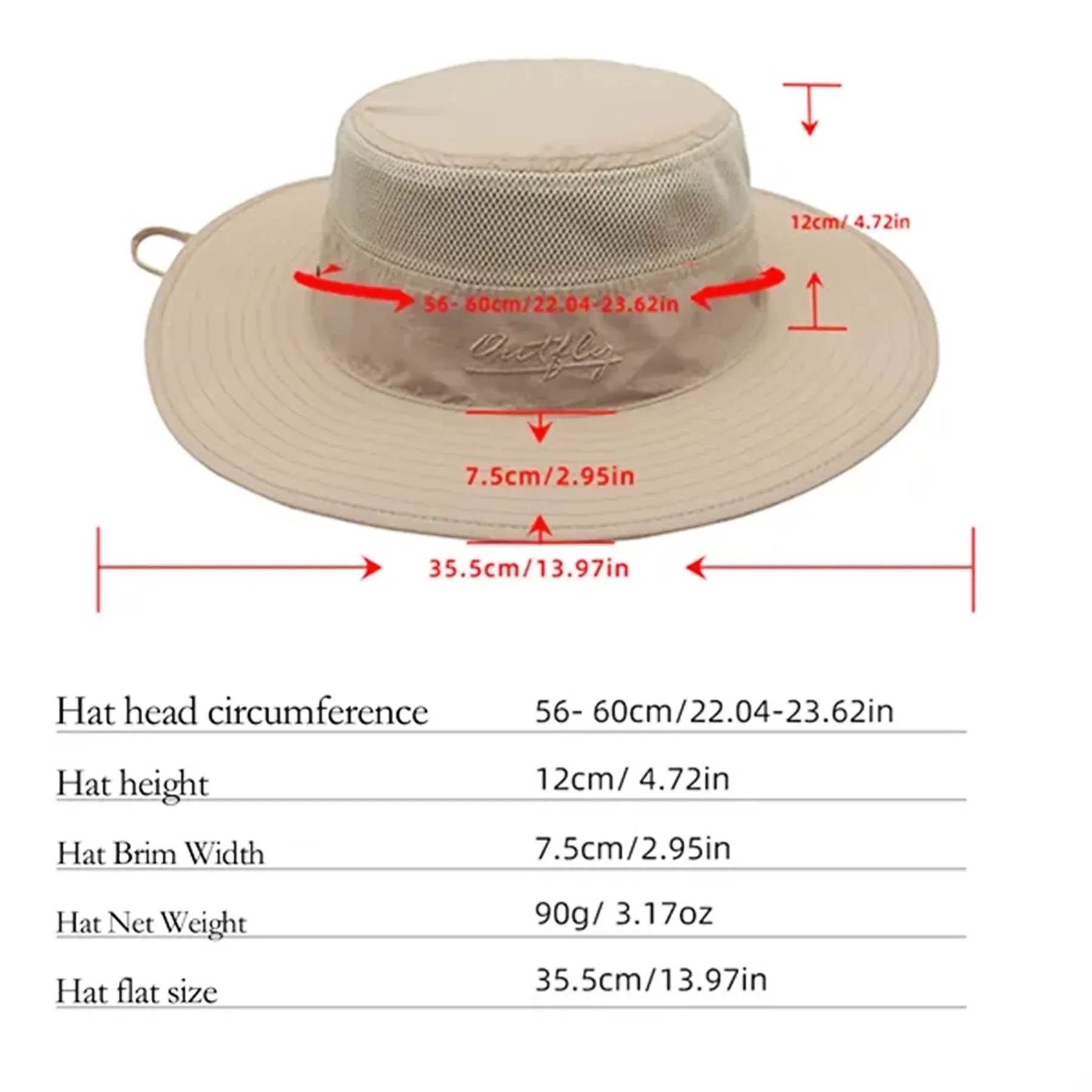 Full Color Wide Brim UV Protection Bucket Hat 7