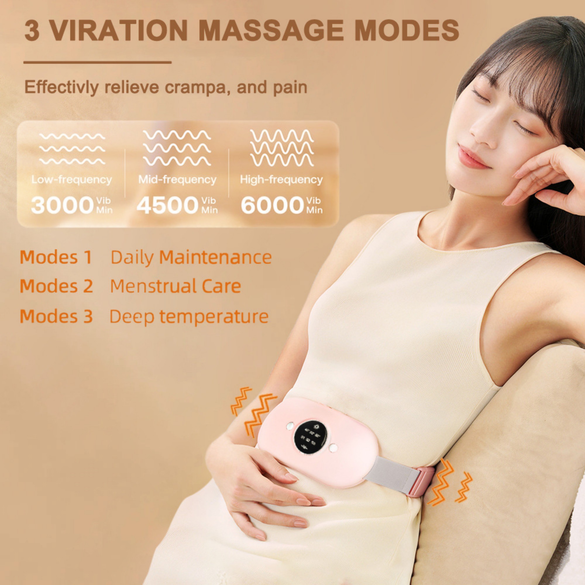 Digital Display Heating Menstrual Belt 3