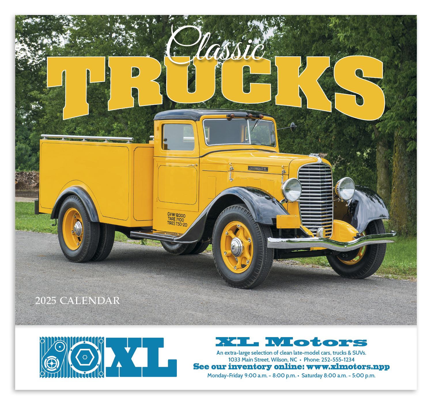 HotLine® Products Classic Trucks Appointment Calendar - Stapled 12