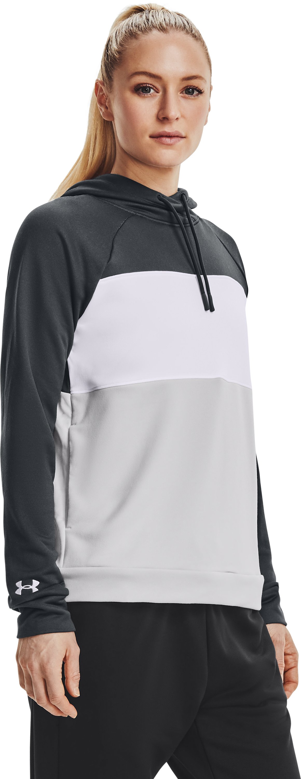 UA Qualifier Fleece Blocked Women's Hoodie 12