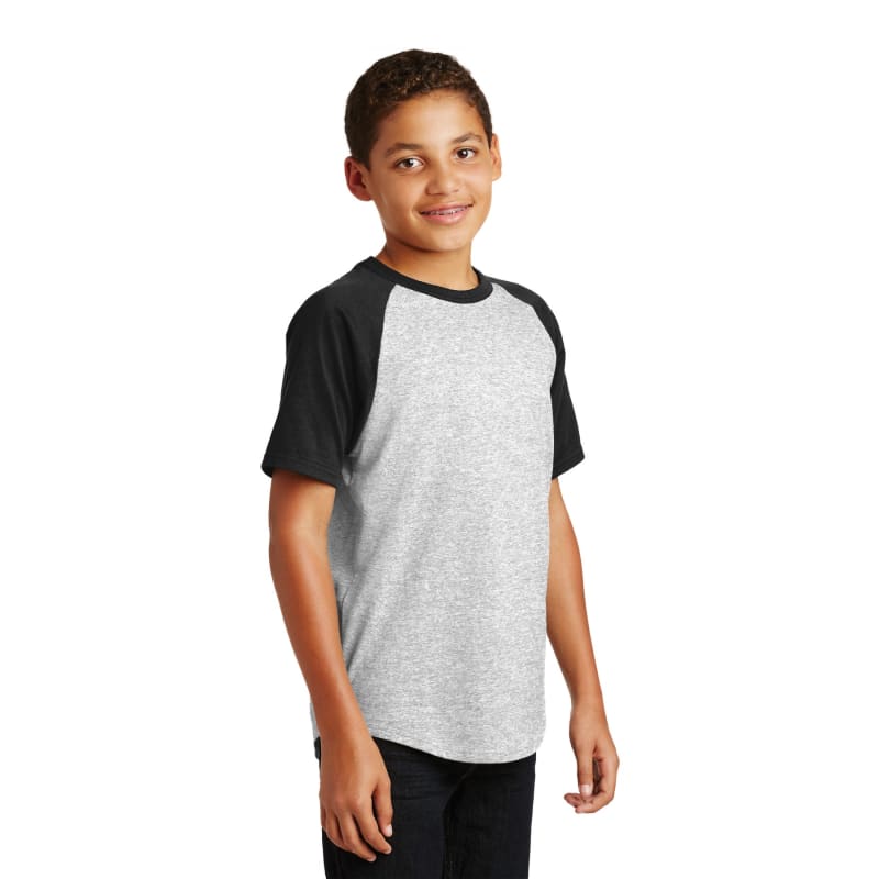 Sport-Tek Youth Short Sleeve Colorblock Raglan Jersey. 20