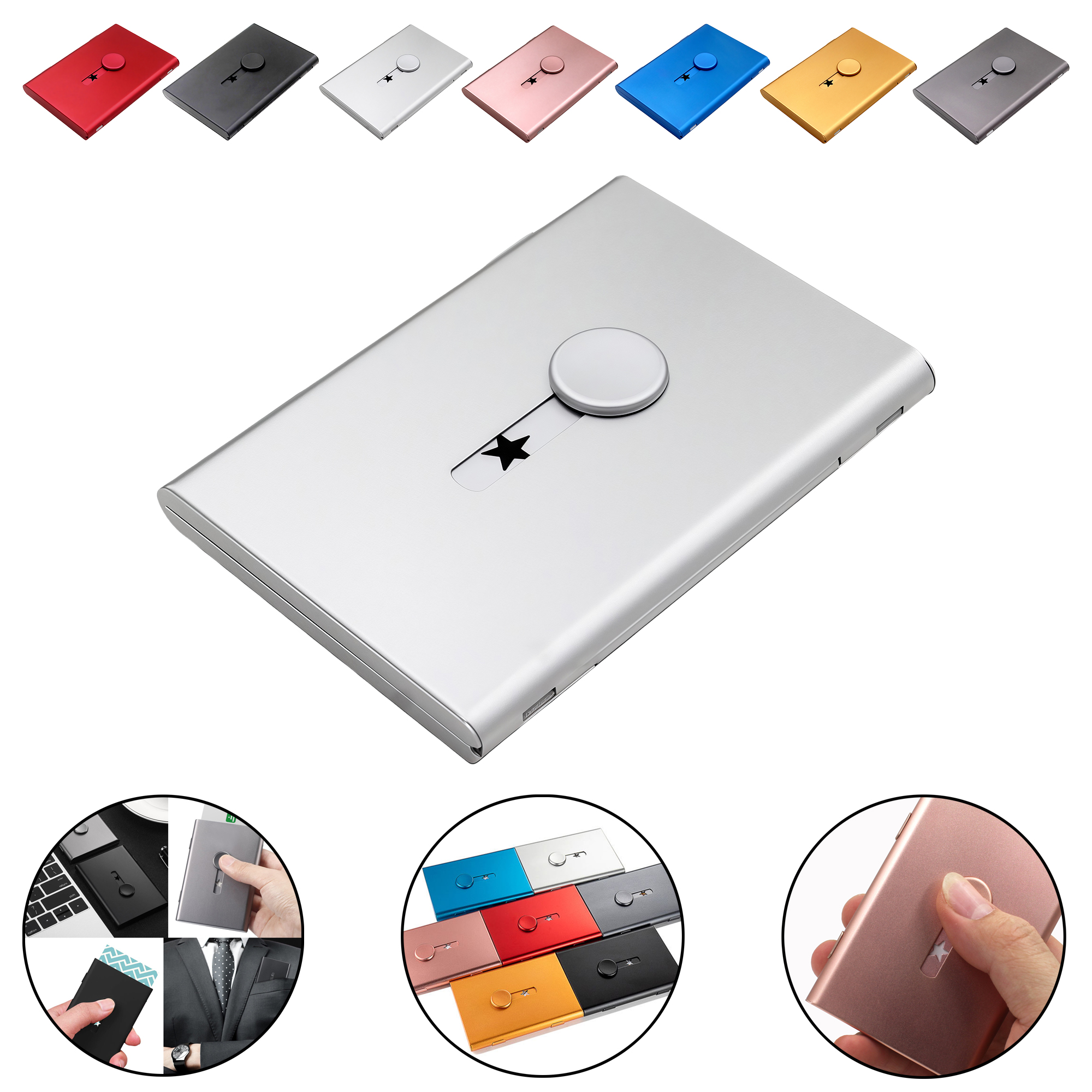 Hand Push Business Card Holder 3