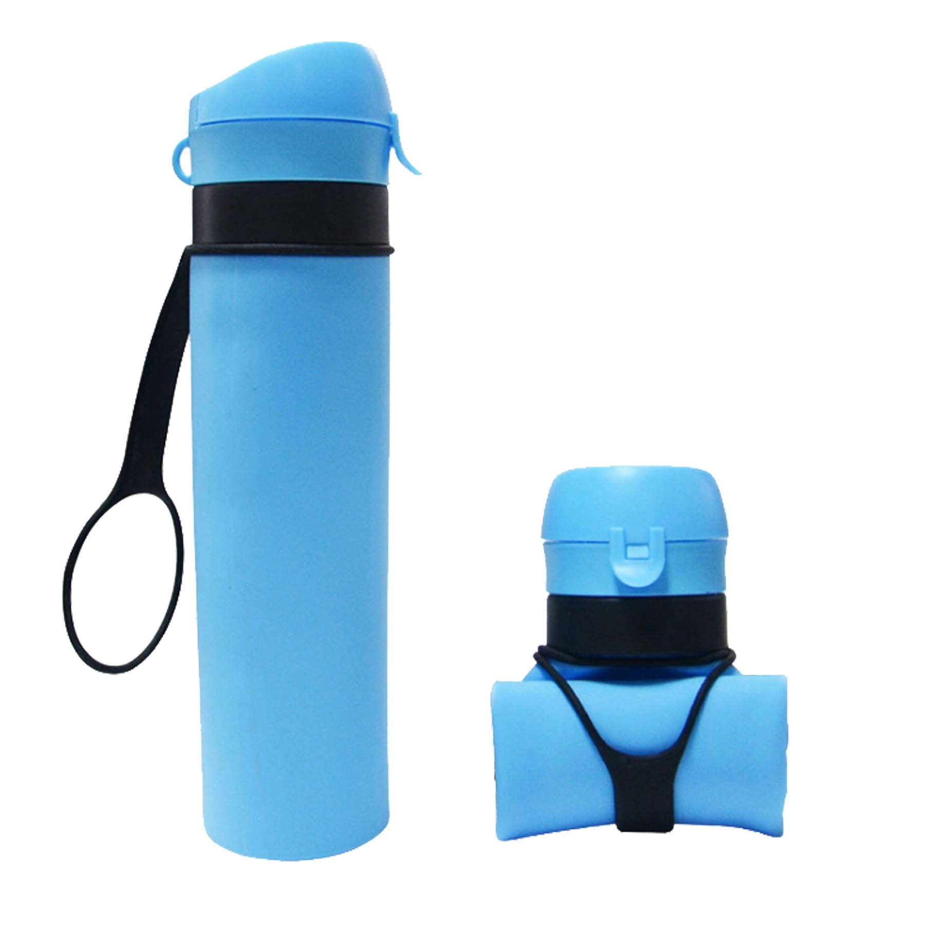 600ML/20oz Outdoor Silicone Telescopic Folding Kettle 6