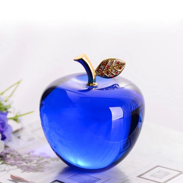 Crystal Apple Paperweight 9