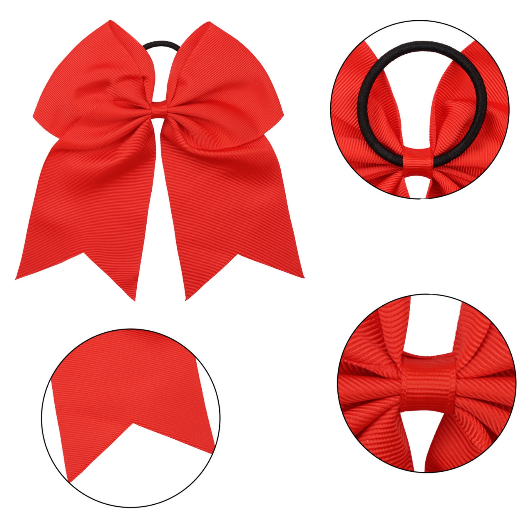 Large Bowknot Elastic Hair Tie Bands 3
