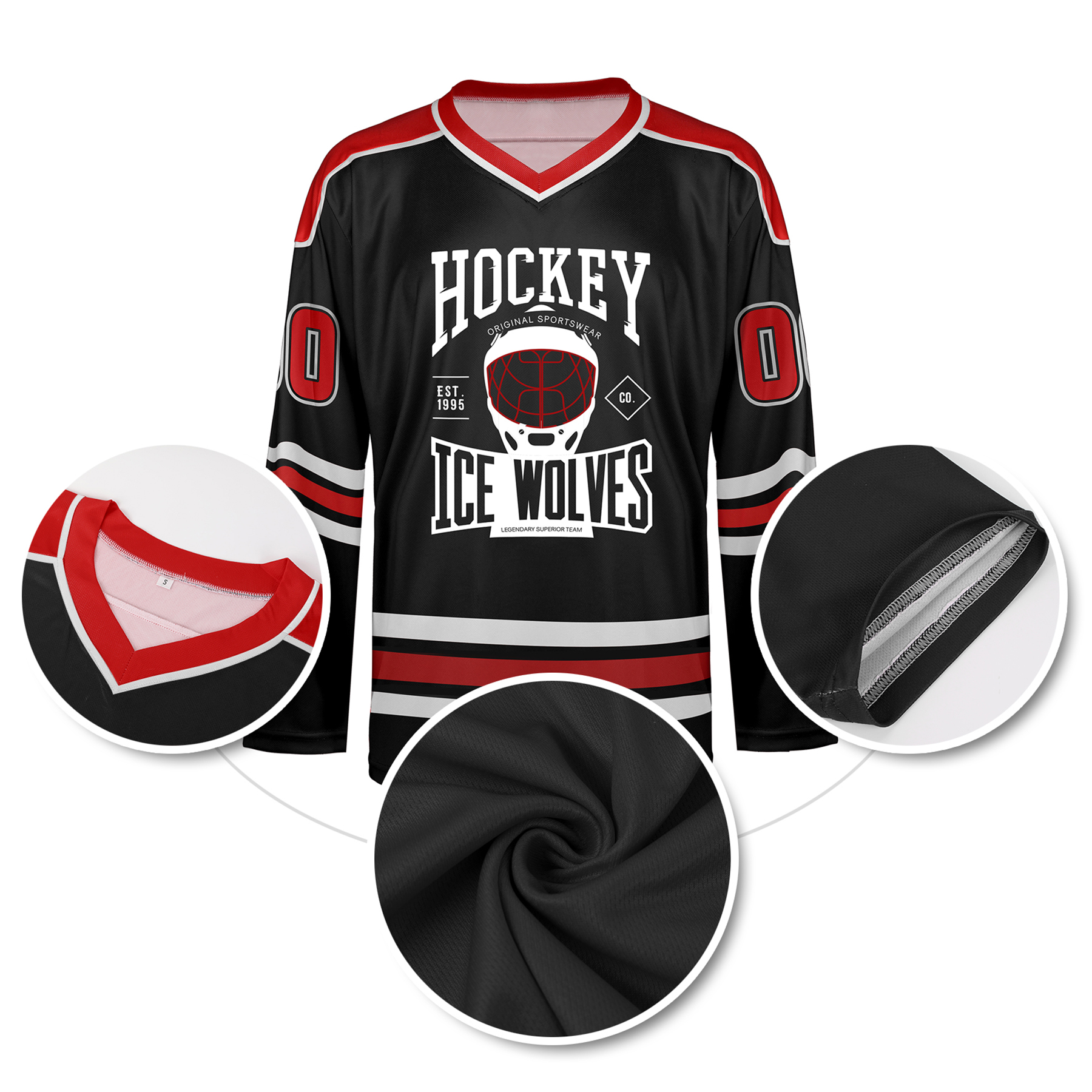 Custom Performance Personalized Ice Hockey Jersey (Full Color Dye Sublimated) 2