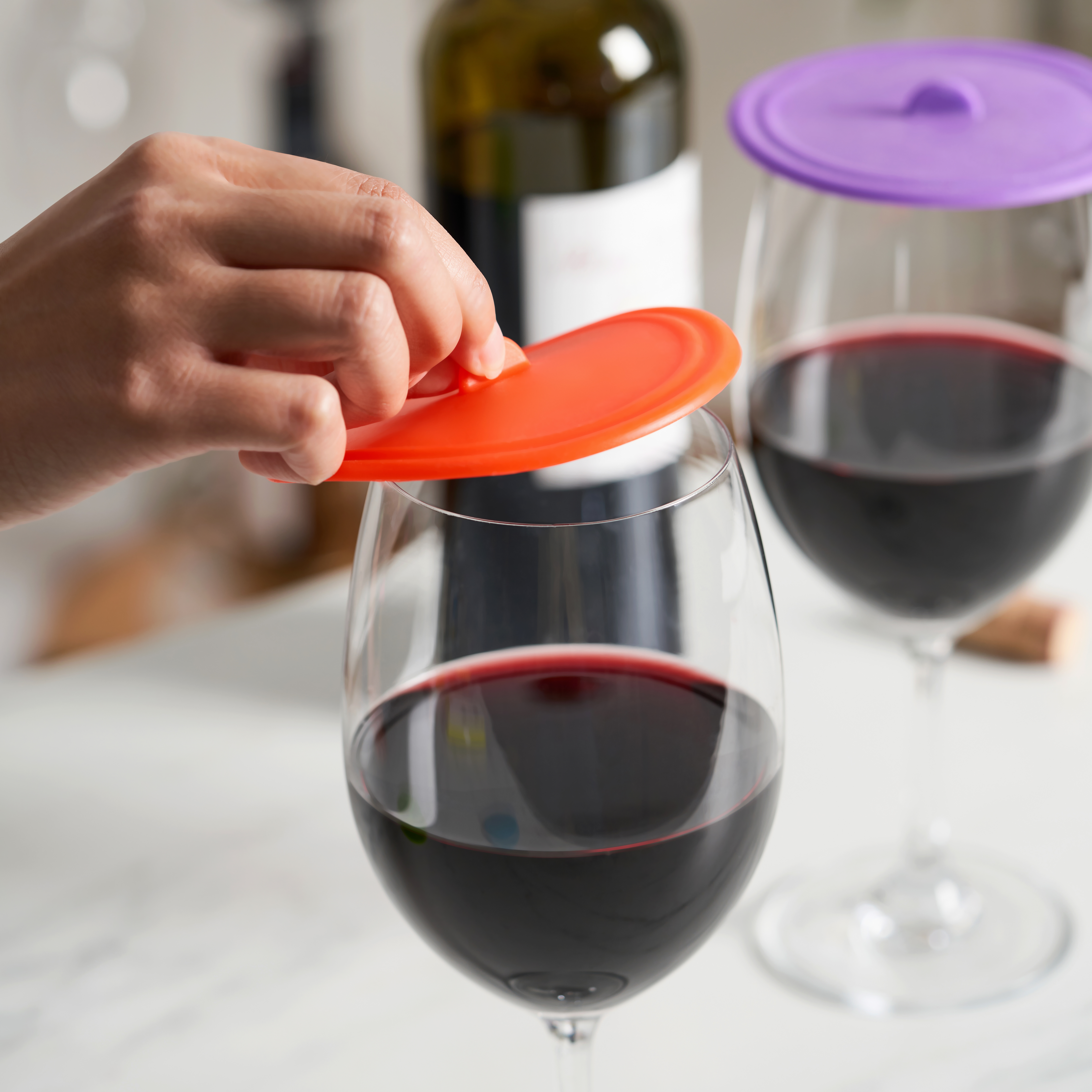 True® Dome Assorted Wine Glass Cover Set 6