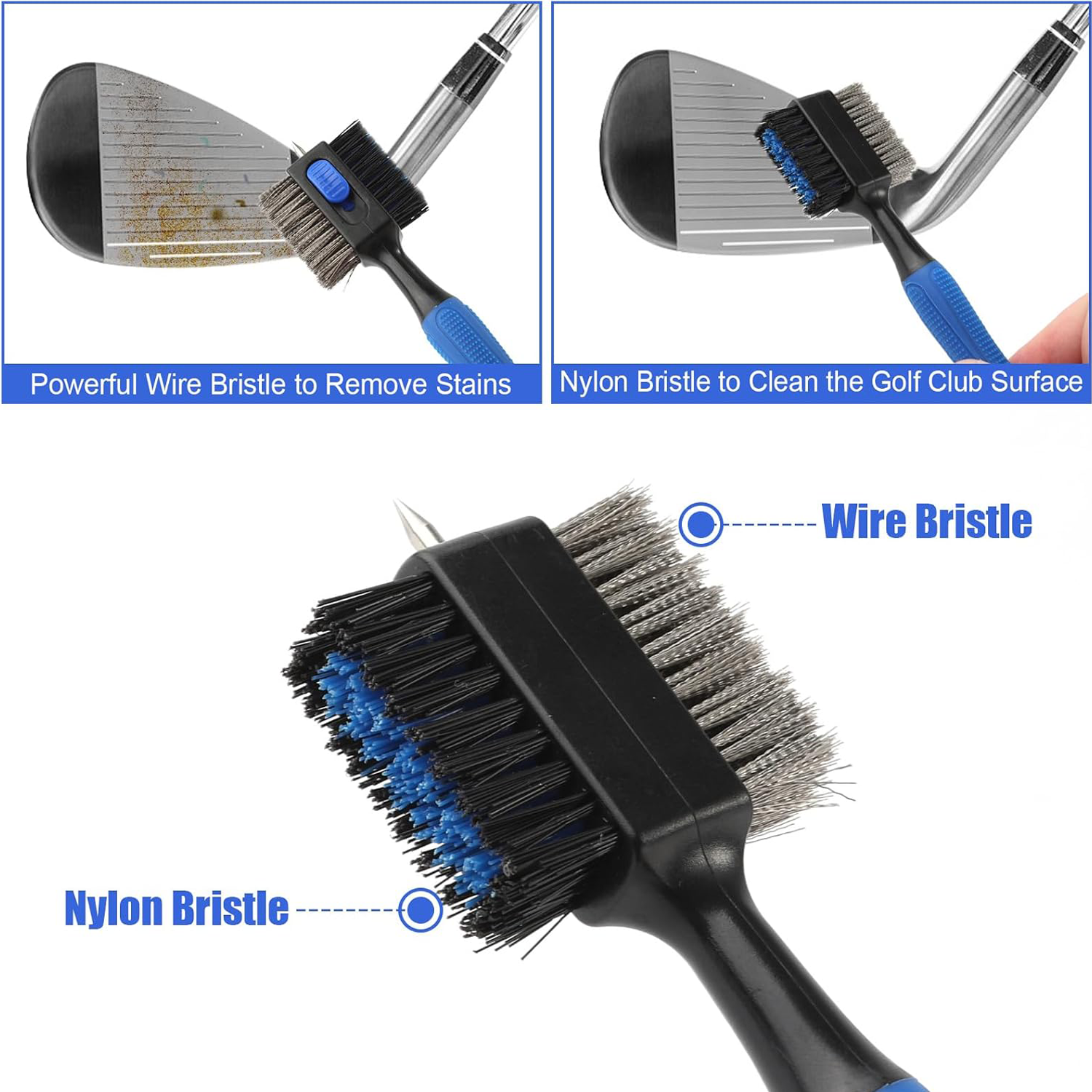 Golf Clean Brush w/ Magnetic Clasps 3