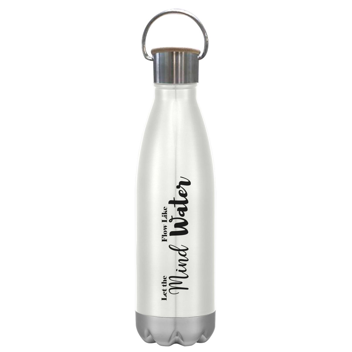 16 Oz. Swiggy Stainless Steel Bottle With Bamboo Lid, custom water bottle with logo imprint 18