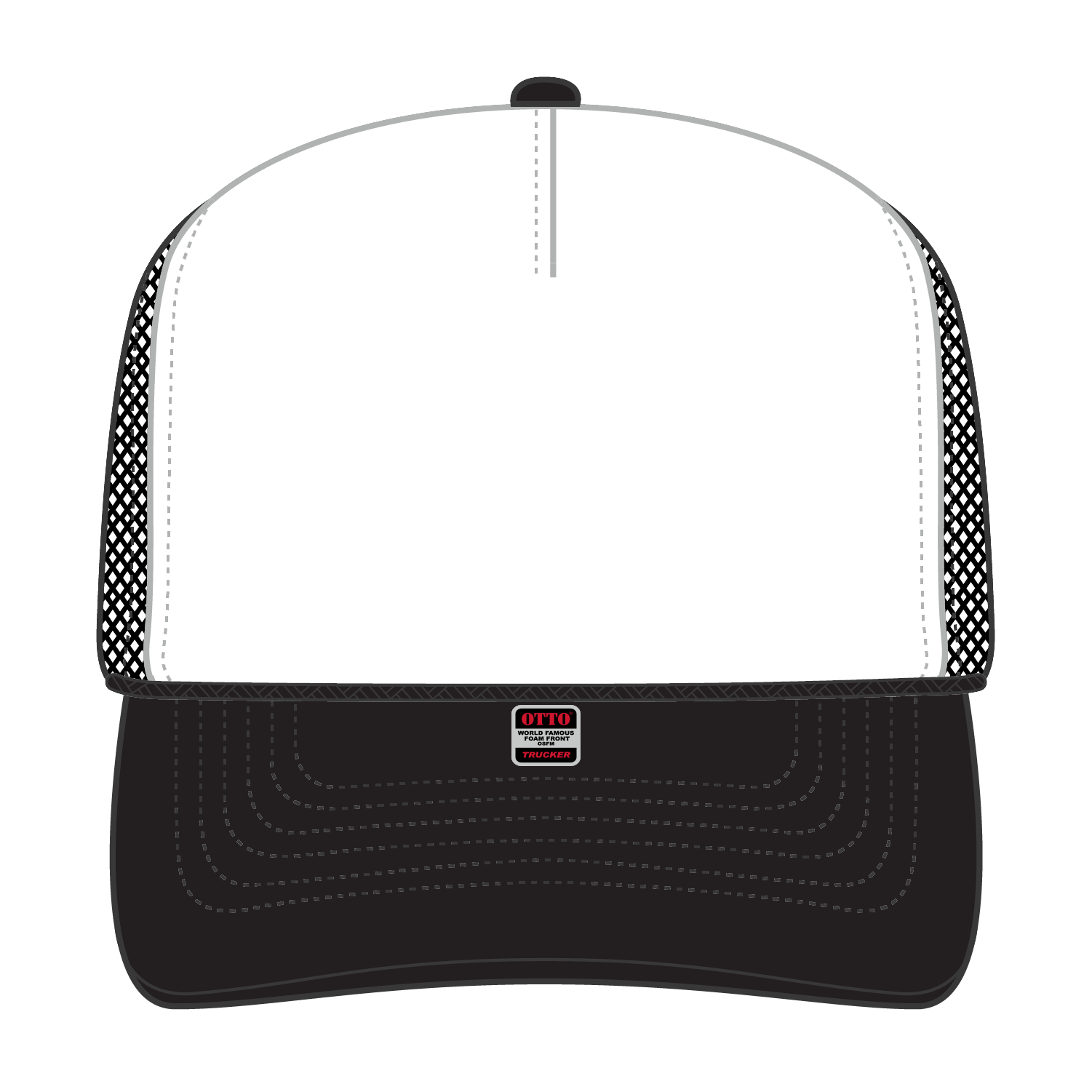 OTTO CAP® 5 Panel High Crown Mesh Back Trucker Hat 18
