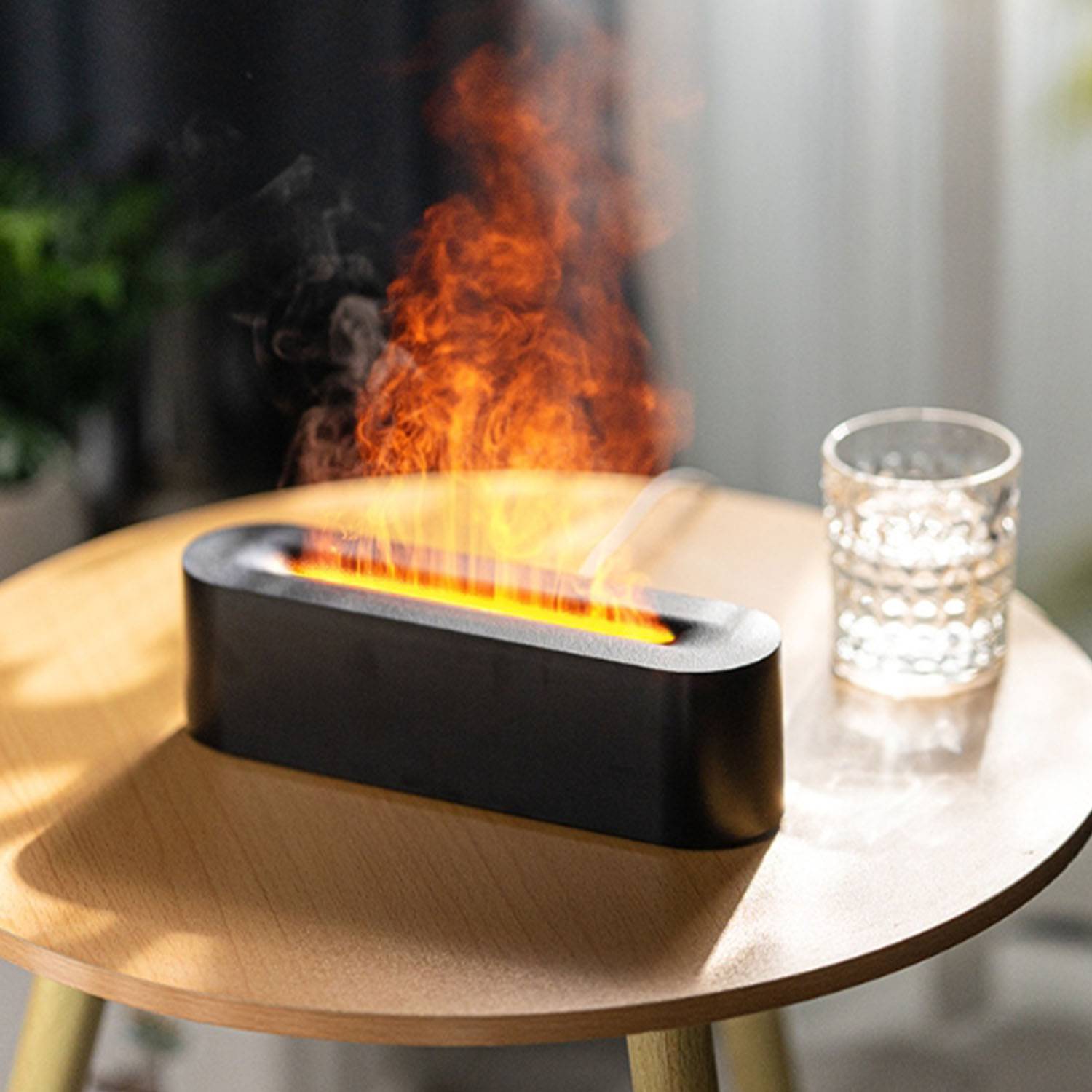 USB Flame Effect Humidifier With LED 5