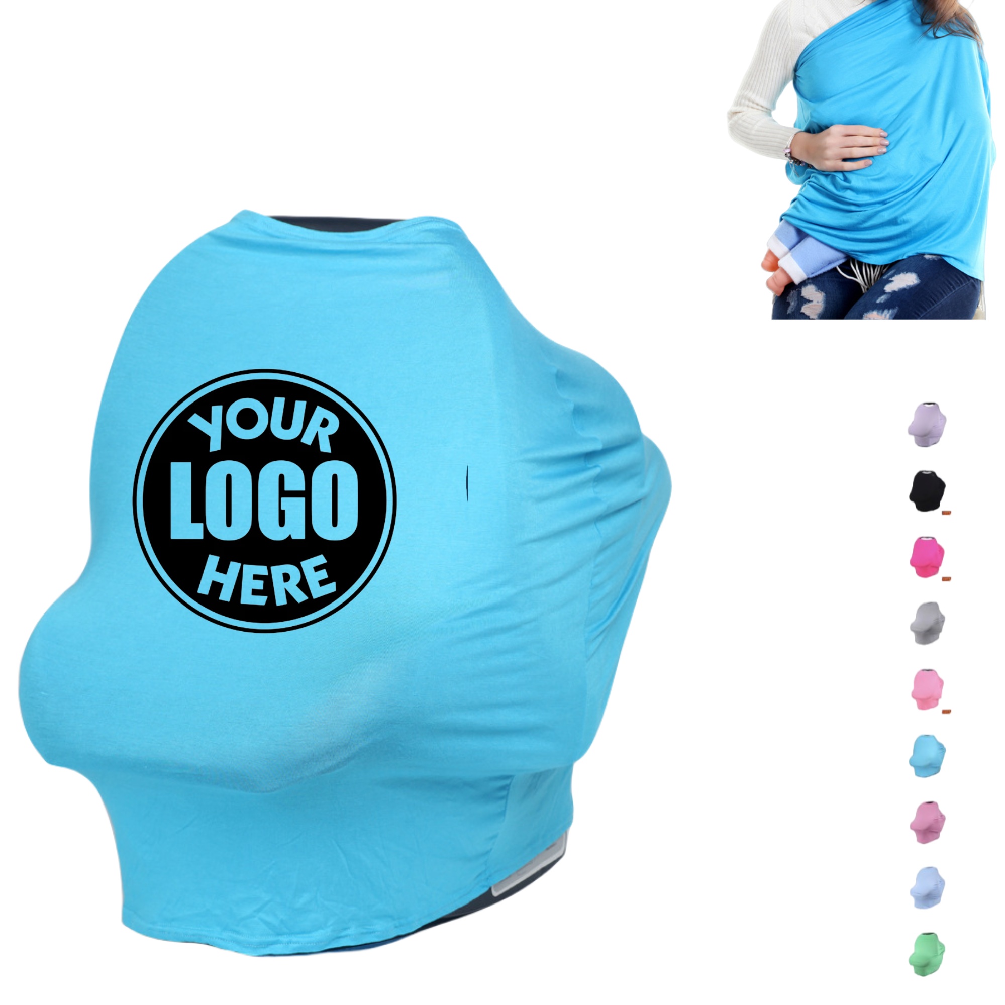 Premium Nursing Cover Breastfeeding Scarf 5