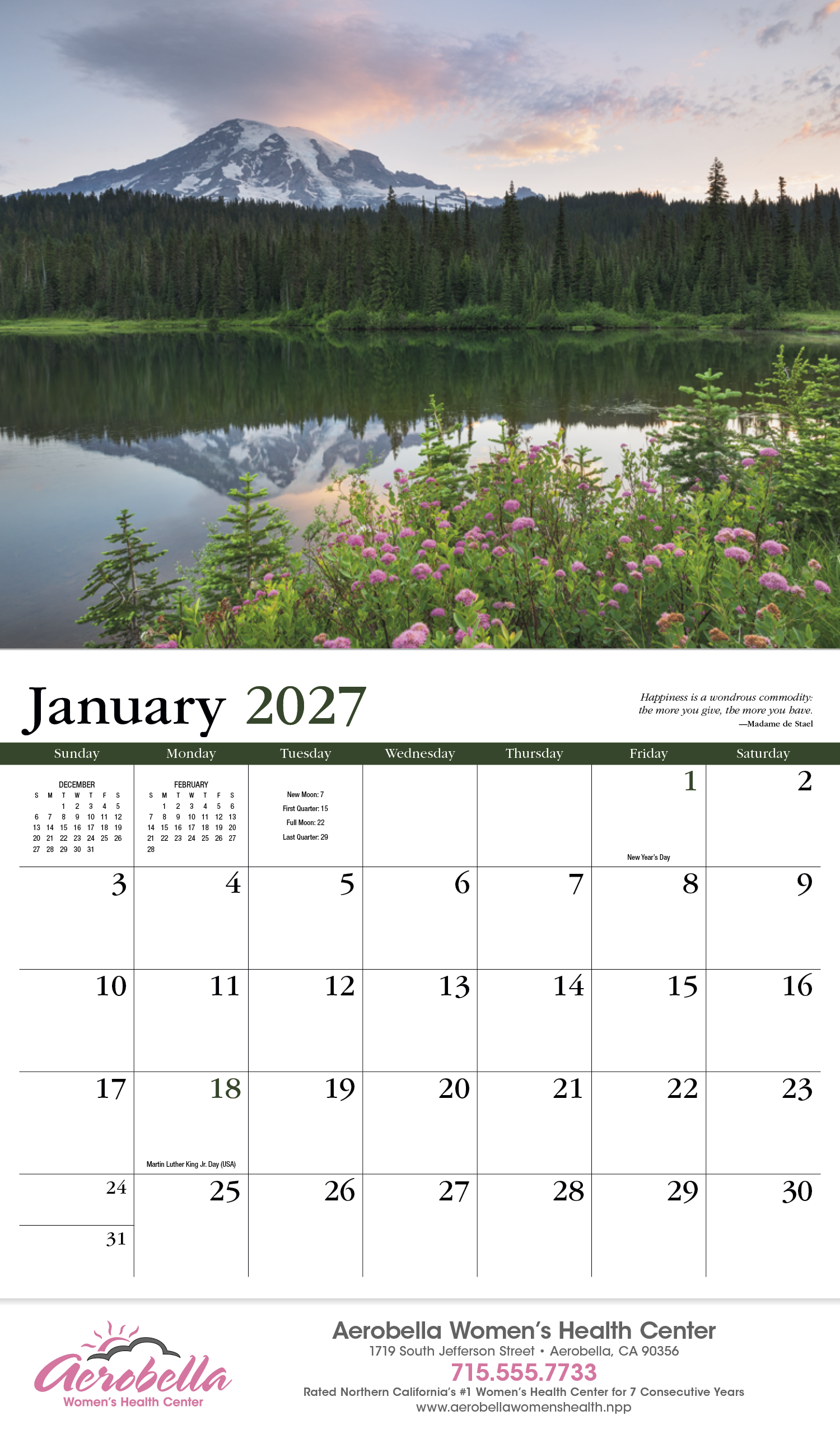 HotLine® Products Contemplations Appointment Calendar - Stapled 15