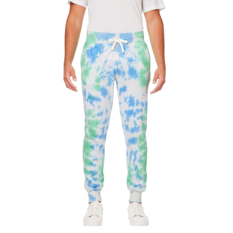 J America Adult Tie Dye Fleece Jogger 12