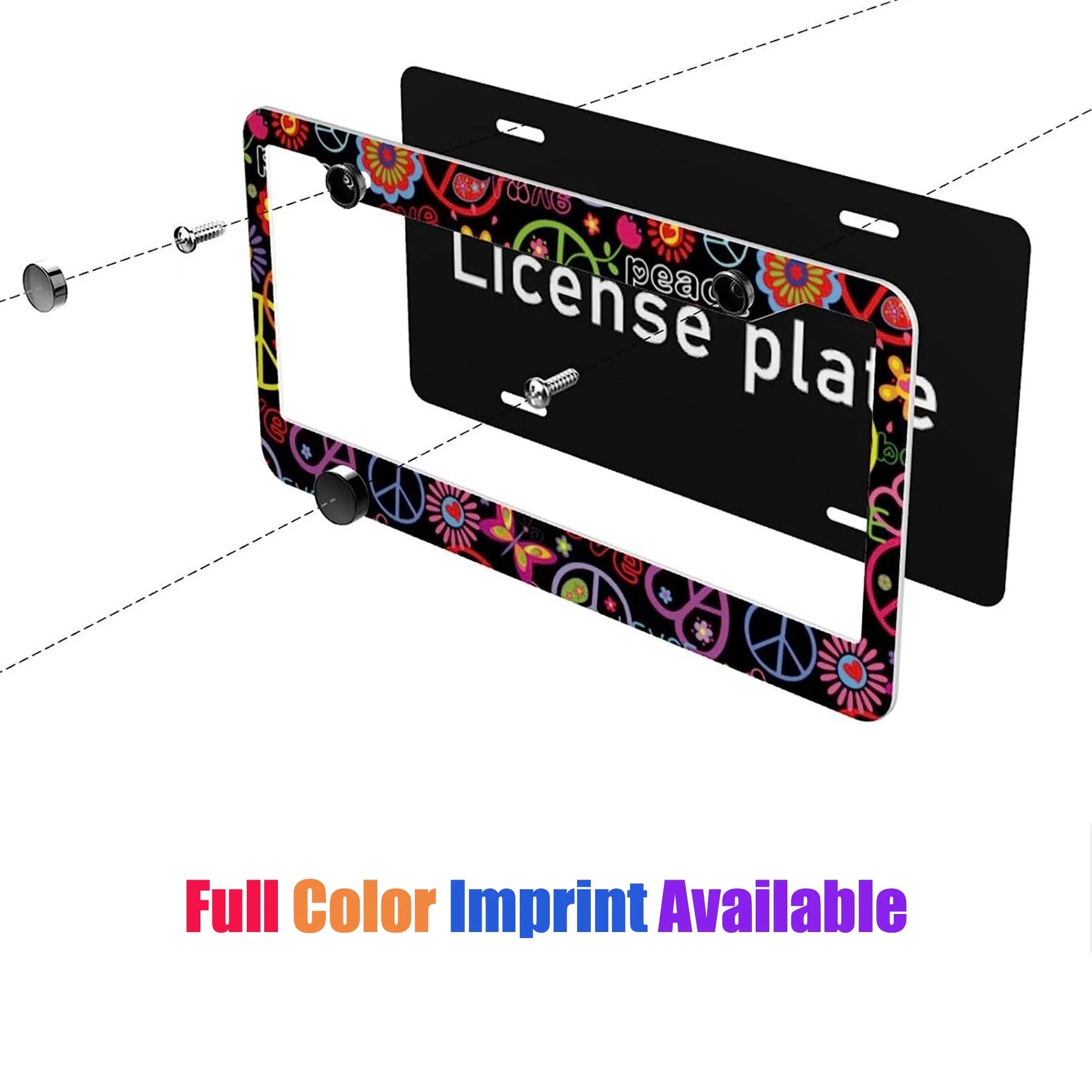 Full-color Alloy License Plate Frame 2