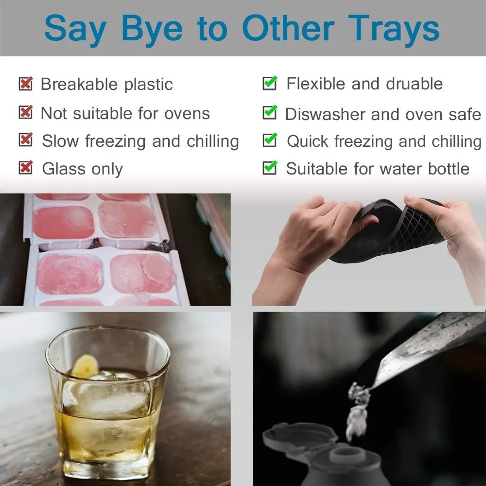160 Silicone Ice Cube Trays 1